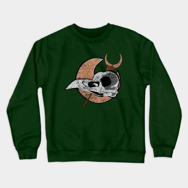 Skull Knight Crewneck Sweatshirt by GarBear Designs